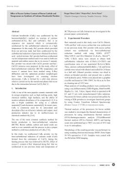 Effect of Excess Carbon Content of Boron Carbide and Temperature