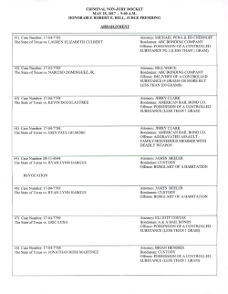 Criminal Docket