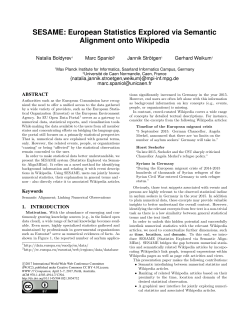 SESAME: European Statistics Explored via Semantic