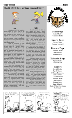 January 2013 Editorial