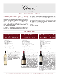 FEATURED PAIRING: Honey-Lime Sriracha Salmon pairs with 2013