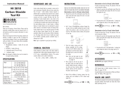 HI 3818 Carbon Dioxide Test Kit