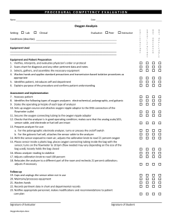 Oxygen Analysis
