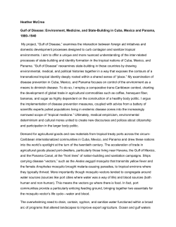 Environment, Medicine, and State-Building in Cuba, Mexico and