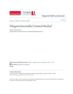 Polygam`s Inscrutable Criminal Mischief