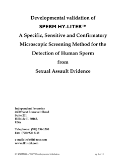 Developmental validation of a novel human sperm head detection