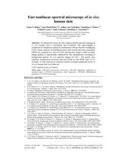 Fast nonlinear spectral microscopy of in vivo human skin