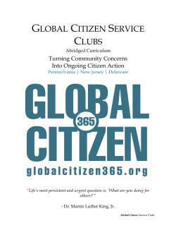 global citizen service clubs