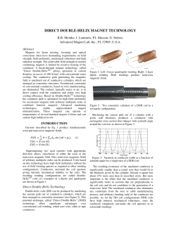 Direct Double-Helix PAC09 - AML Superconductivity and Magnetics