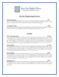 Plan and Package Descriptions