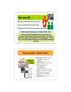 Material from all new lectures up to this point