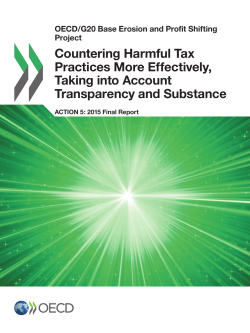 Countering Harmful Tax Practices More Effectively