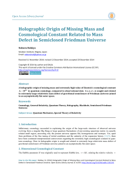 Holographic Origin of Missing Mass and Cosmological Constant