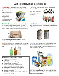 Curbside Recycling Instrucons