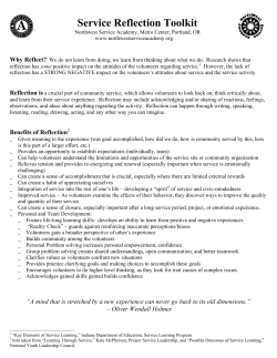 Service Reflection Toolkit