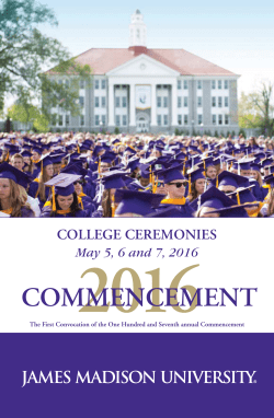 CommenCement - James Madison University