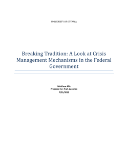 Potential Policy Implications of How the Canadian Government