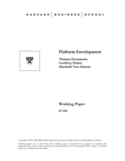 Platform Envelopment - Harvard Business School