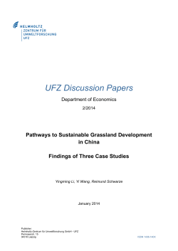 Pathways to Sustainable Grassland Development in China
