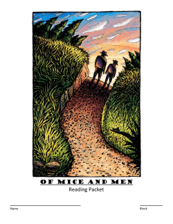 Of Mice and Men Reading Packet ______