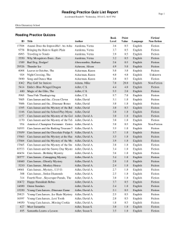 AR Book List by Author