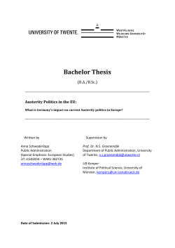 Bachelor Thesis - University of Twente Student Theses