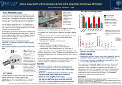 Stone movement with respiration during extra