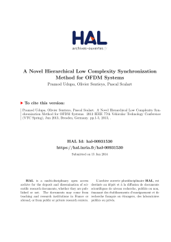A Novel Hierarchical Low Complexity Synchronization - HAL