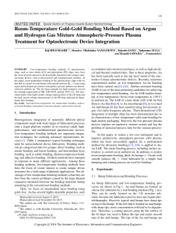 Room-Temperature Gold-Gold Bonding Method Based on Argon