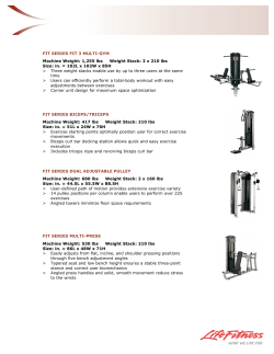 FIT SERIES FIT 3 MULTI-GYM Machine Weight