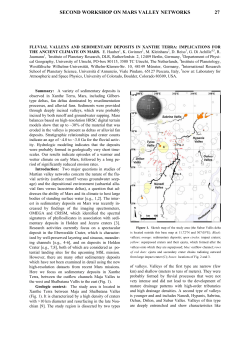 fluvial valleys and sedimentary deposits in xanthe terra: implications