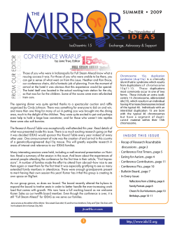 Summer 2009: Conference Wrap Up