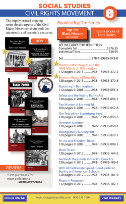 civil rights movement - Morgan Reynolds Publishing