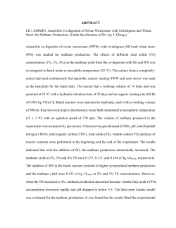 ABSTRACT LIU, ZHIMIN. Anaerobic Co