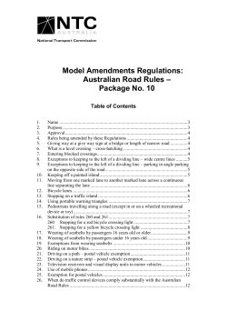 Proposed Model Law Changes Concerning Mass Limits for Certain