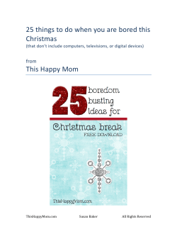 25 things to do when you are bored this Christmas This Happy Mom