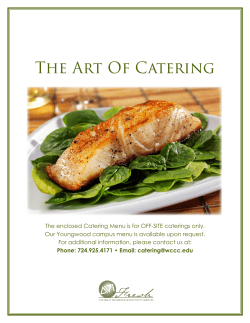 The Art Of Catering