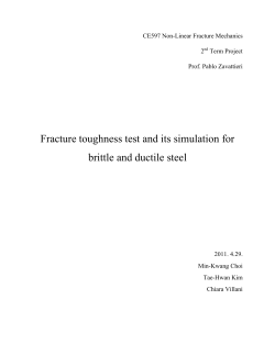 Fracture toughness test and its simulation for brittle and ductile steel