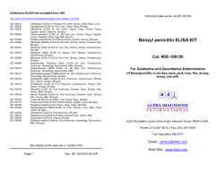 Benzyl Penicillin ELISA kit - Alpha Diagnostic International