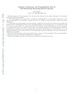 Landauer Conductance and Nonequilibrium Noise of One