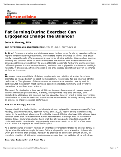 Fat Burning During Exercise