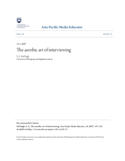 The aerobic art of interviewing - Research Online