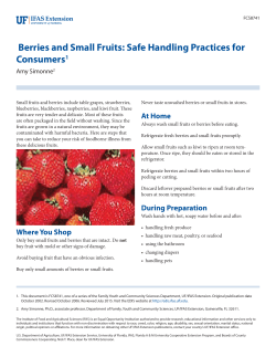 Berries and Small Fruits: Safe Handling - EDIS