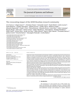 The crosscutting impact of the AOSD Brazilian research