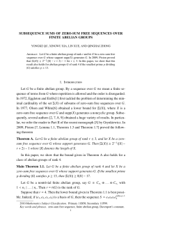 SUBSEQUENCE SUMS OF ZERO-SUM FREE SEQUENCES OVER
