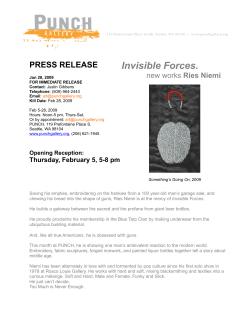 PUNCH celebrates its opening with group show April 6th