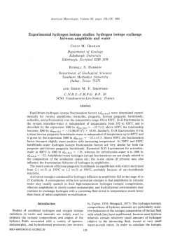 Experimental hydrogen isotope studies: hydrogen isotope