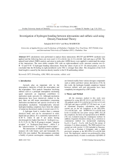 Investigation of hydrogen bonding between nitrosamine and sulfuric