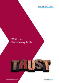 What is a Discretionary Trust?