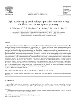 Light scattering by small feldspar particles simulated using the